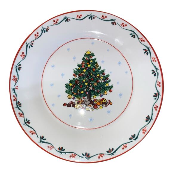 Gibson Christmas Dinnerware Vintage Set Of 4 10.5” Plates Add/Replace/Collect - Picture 2 of 3